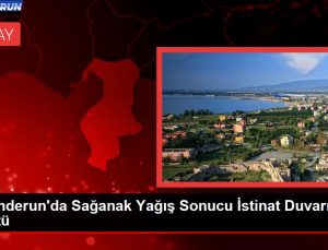 İskenderun’da Sağanak Yağış Sonucu İstinat Duvarı Çöktü