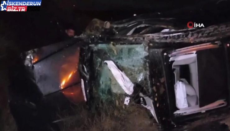 Motoru yerinden fırlayarak hurdaya dönen cipin şoför ağır yaralandı