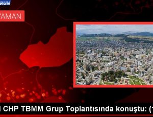 Özel CHP TBMM Küme Toplantısında konuştu: (1)