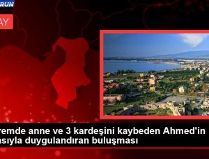 Zelzelede anne ve 3 kardeşini kaybeden Ahmed’in babasıyla duygulandıran buluşması