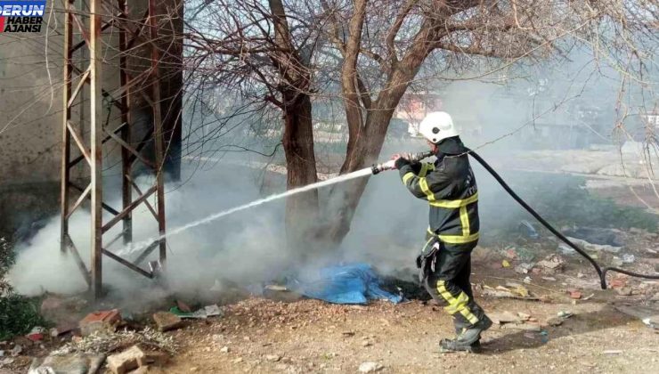 Hatay’da çöplük alanda çıkan yangın söndürüldü