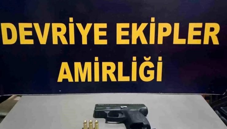 Hatay’da ruhsatsız tabanca ve fişek ele geçirildi