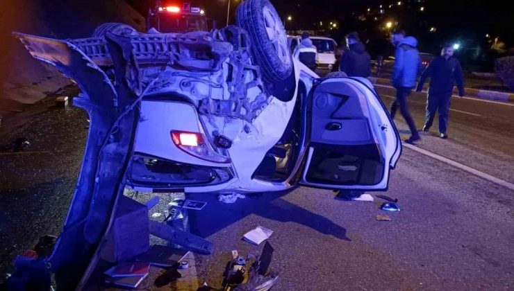 Hatay’ın Belen ilçesinde kaza: Aykırı dönen araç şoförü yaralandı