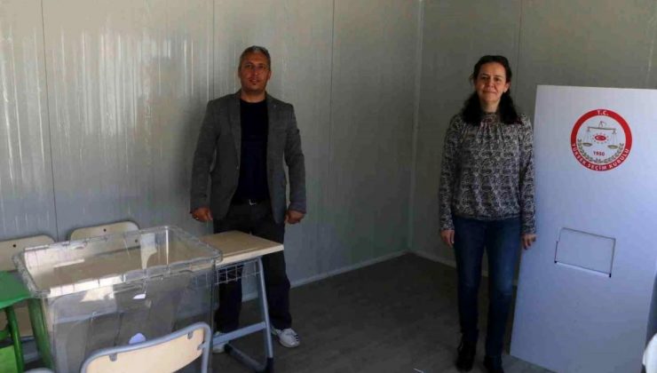 Sarsıntının Vurduğu Hatay’da Afetzede Vatandaşlar İçin 96 Konteyner Seçim Alanı Kuruldu