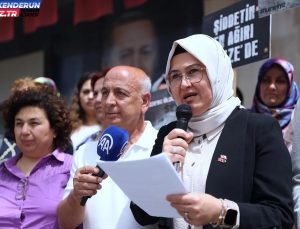 AK Parti Bayan Kolları, Gazzeli Anneler İçin Basın Açıklaması Yaptı