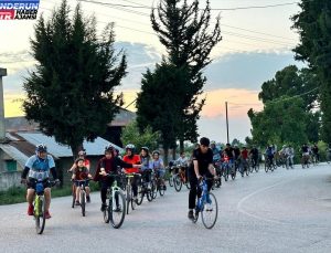 Erzin’de bisikletliler sessiz sürüşle anıldı