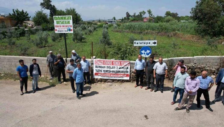 Hatay Mahallesinde Cenaze Yemeği Yasaklandı