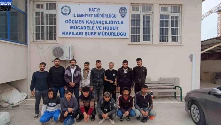 Hatay’da 14 göçmeni kaçıran şahıslar polise yakalandı