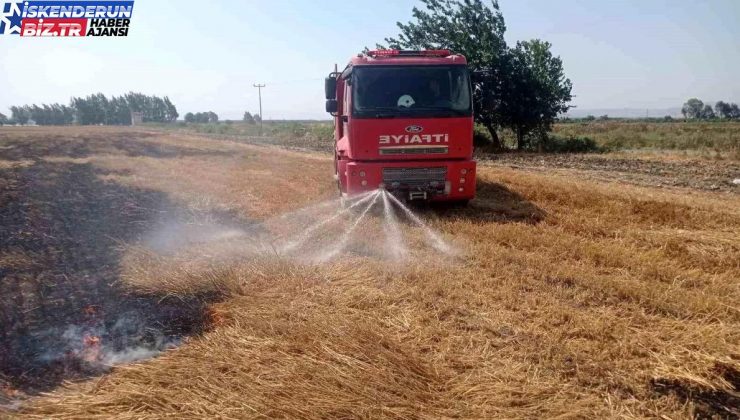 Hatay’da anız yangını söndürüldü