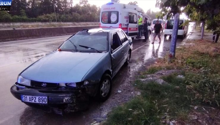 İskenderun’da Araba Devrildi: 2 Kişi Yaralandı