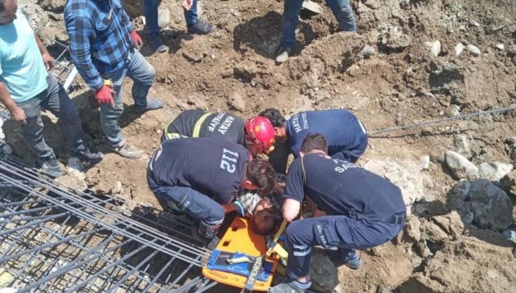 Antakya’da İstinat Duvarı İmali Sırasında Toprak Kayması: 1 Personel Yaralandı