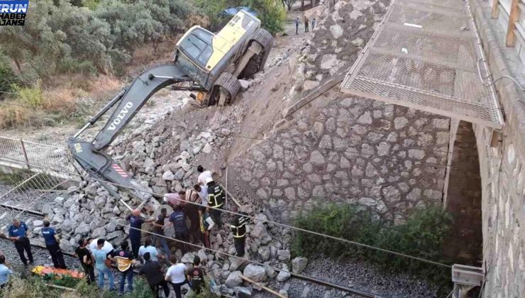 Hatay’da toprak kayması sonucu iş makinesi operatörü yaralandı