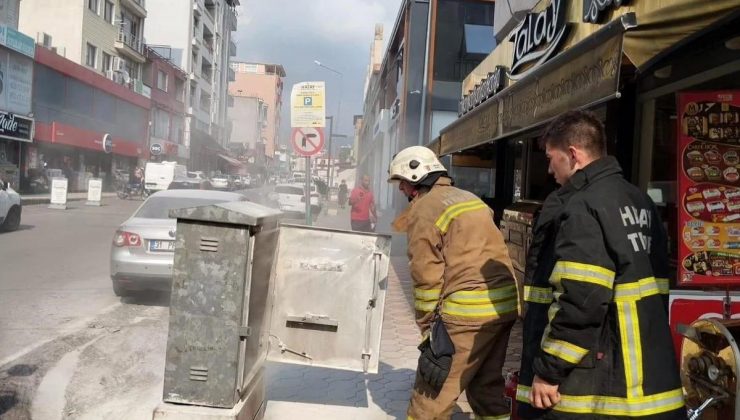 Hatay’da elektrik panosunda yangın çıktı