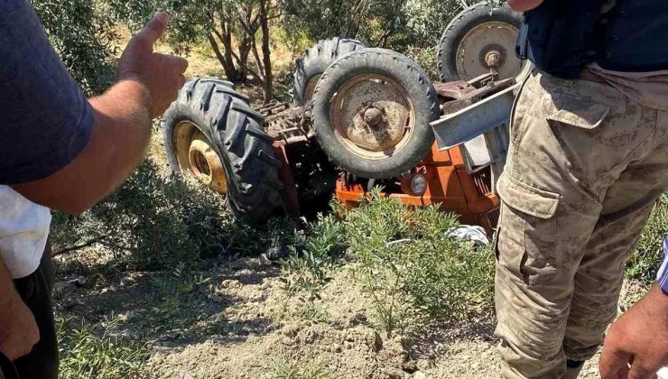 Hatay’da zeytin bahçesine uçarak aksi dönen traktörün şoförü hayatını kaybetti