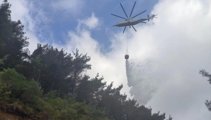 Hatay’ın Arsuz ilçesinde çıkan yangın denetim altına alındı