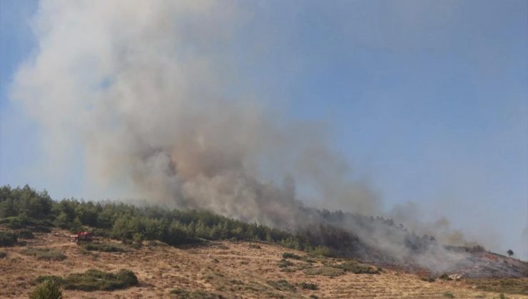 Antakya’da çıkan orman yangınına müdahale ediliyor