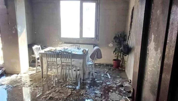 Hatay’da 5 Katlı Apartmanın En Üst Katında Çıkan Yangın Söndürüldü