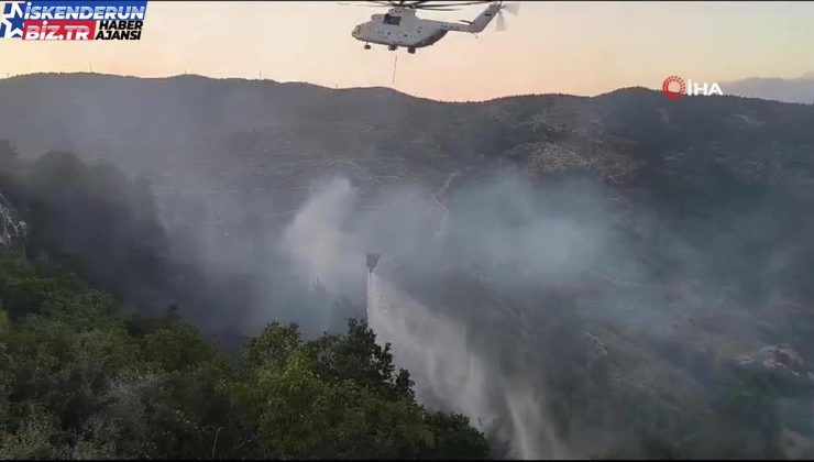 Hatay’da çıkan orman yangını 15. saatte denetim altına alındı