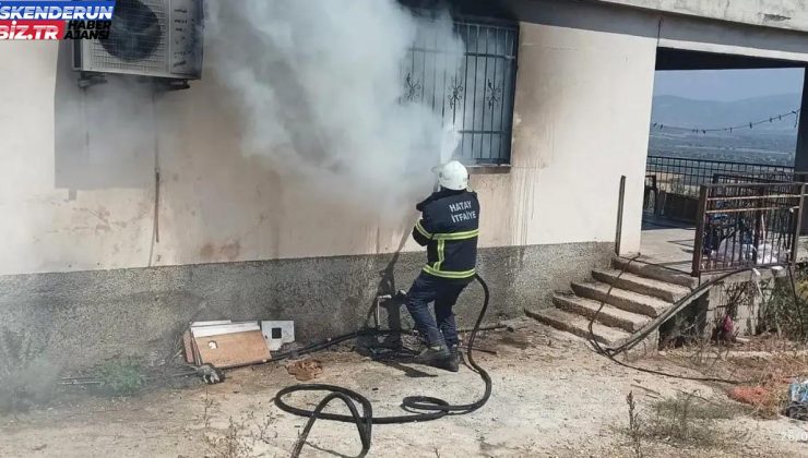 Hatay’da tek katlı meskende çıkan yangın söndürüldü