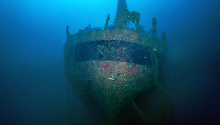 İskenderun Körfezi’ndeki M/V Ulla Gemisi batığı görüntülendi