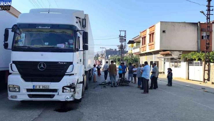 Reyhanlı’da Tır ile Motosiklet Çarpıştı: Şoför Hayatını Kaybetti