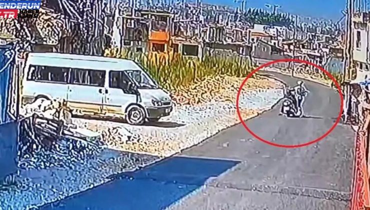 Hatay’da motosiklet şoförü hücuma uğradı