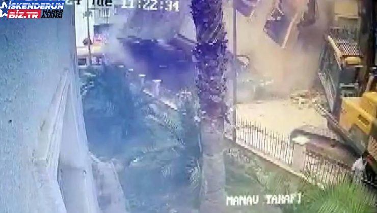 Hatay’da Yıkım Sırasında İŞKUR’a Devrilen Bina Panik Yarattı