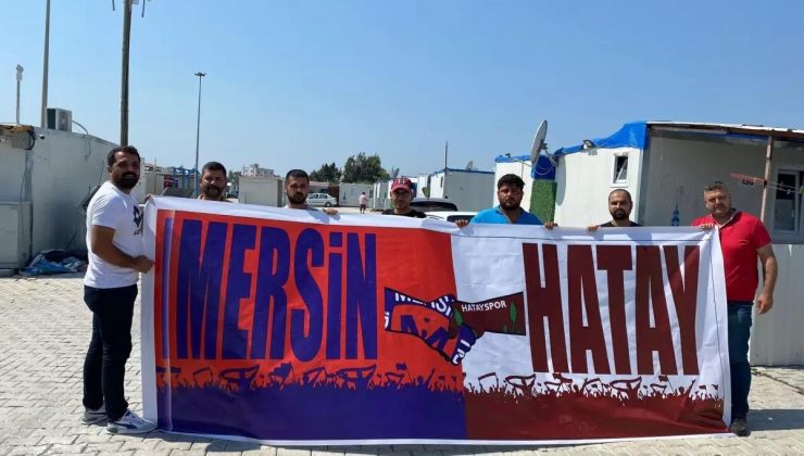 Hatayspor ve Mersin İdmanyurdu Taraftarları Depremzedelere Kırtasiye Gereç Yardımı Yaptı