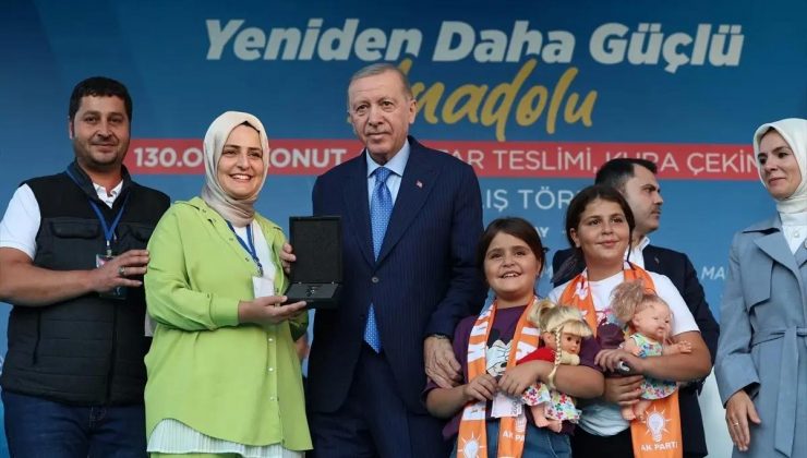 Cumhurbaşkanı Erdoğan “Yeniden Daha Güçlü Anadolu” 130 Bin Konut Anahtar Teslim Töreni’nde konuştu: (1)