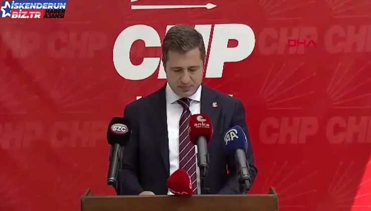 HATAY CHP Sözcüsü Deniz Yücel, basın açıklaması yaptı