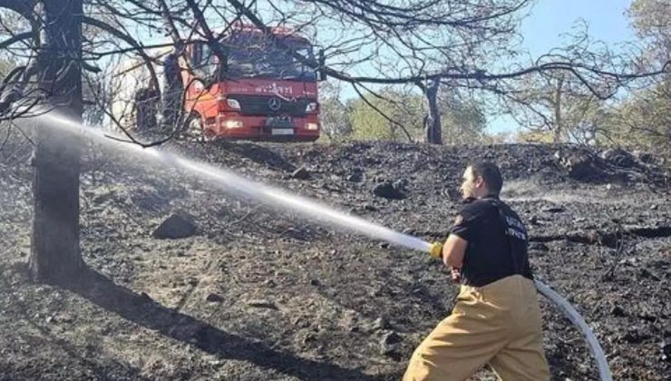 Hatay’da Bahçede Yangın Denetim Altına Alındı