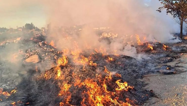 Hatay’da Otluk Alanda Yangın: İtfaiye Grupları Müdahale Etti