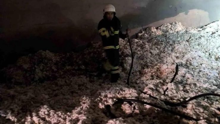 Hatay’da Pamuk Fabrikasında Yangın Çıktı