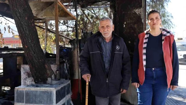 Hatay’da Prefabrik İş Yeri Yangında Kullanılamaz Hale Geldi