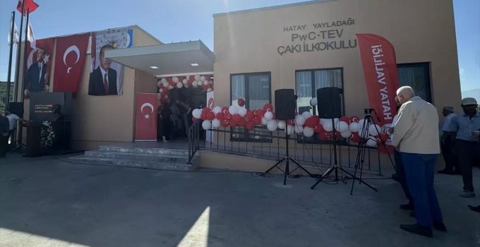 Hatay’da PwC-TEV Çakı İlkokulu Açıldı