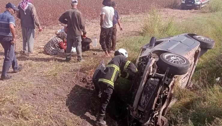 Hatay’da Şarampole Devrilen Arabada 4 Yaralı