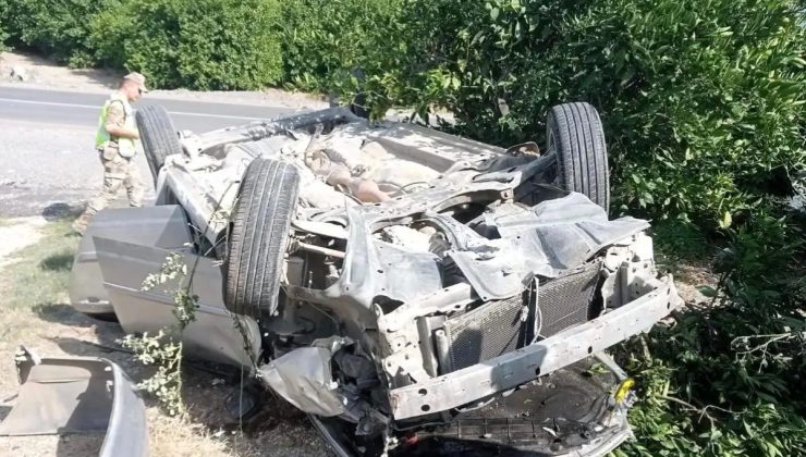 Hatay’da Takla Atan Arabanın Şoförü Yaralandı