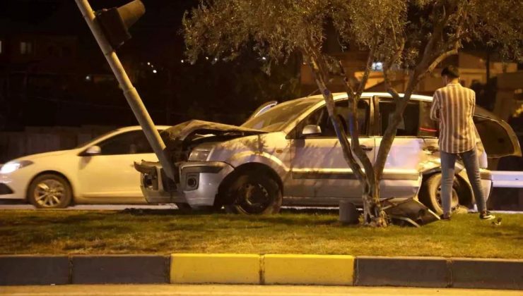 Hatay’da Trafik Kazası: Şoför Yaralandı