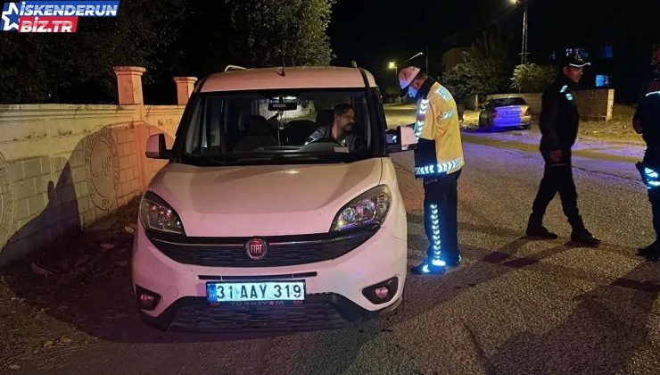 Hatay’ın Dörtyol ilçesinde polisi kontrol gerçekleştirdi