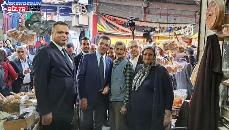 Ekrem İmamoğlu, Hatay’da Tarihi Çarşıyı Ziyaret Etti