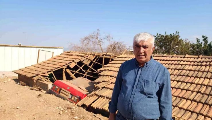 Hatay’da Araç Ahıra Uçtu, Şoför Yaralandı