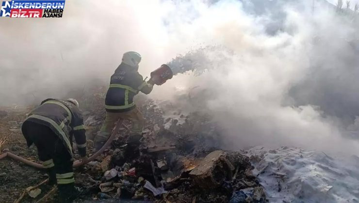 Hatay’da Kamışlık Alanda Yangın Söndürüldü